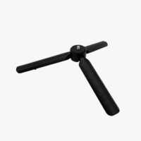 Portable2 handgrip tripod perspective unfolded