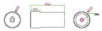 Helical antenna dimensions