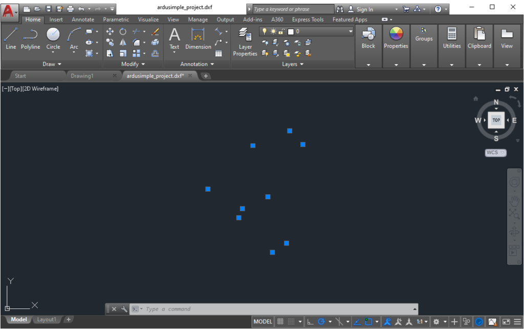 DXF de autocad