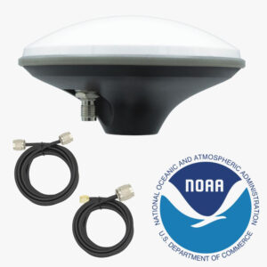 Calibrated Survey GNSS Tripleband + L-band antenna with cables