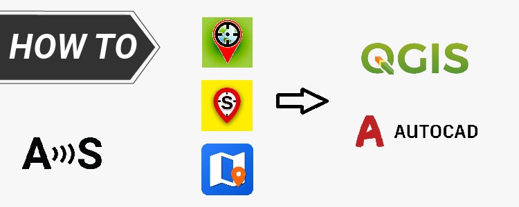 Exportieren Sie Ihre survey Arbeiten Sie vom Android-Gerät bis zum QIGS- und AutoCAD-Cover