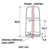 Spiralförmiges Dreiband-GNSS RTK Antennenphasenzentrum