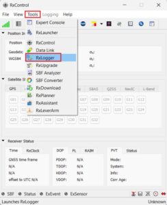 So generieren Sie RINEX-Dateien mit simpleRTK3B RxLogger