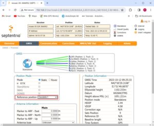 como configurar simpleRTK3B como estación base estática Septentrio4