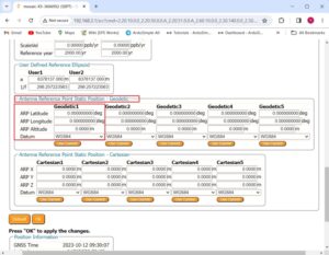 como configurar simpleRTK3B como estación base estática Septentrio6