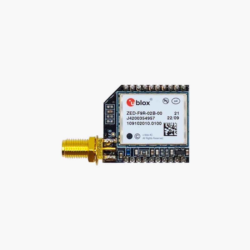 simpleRTK2Bmicro f9r sma through hole top