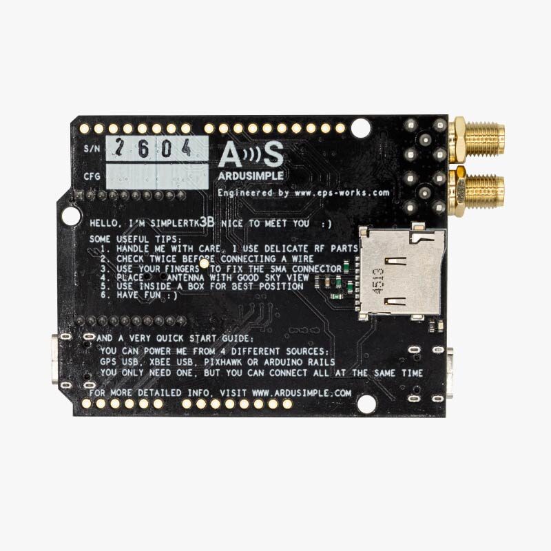 simpleRTK3B Heading (Septentrio Mosaic-H) - ArduSimple