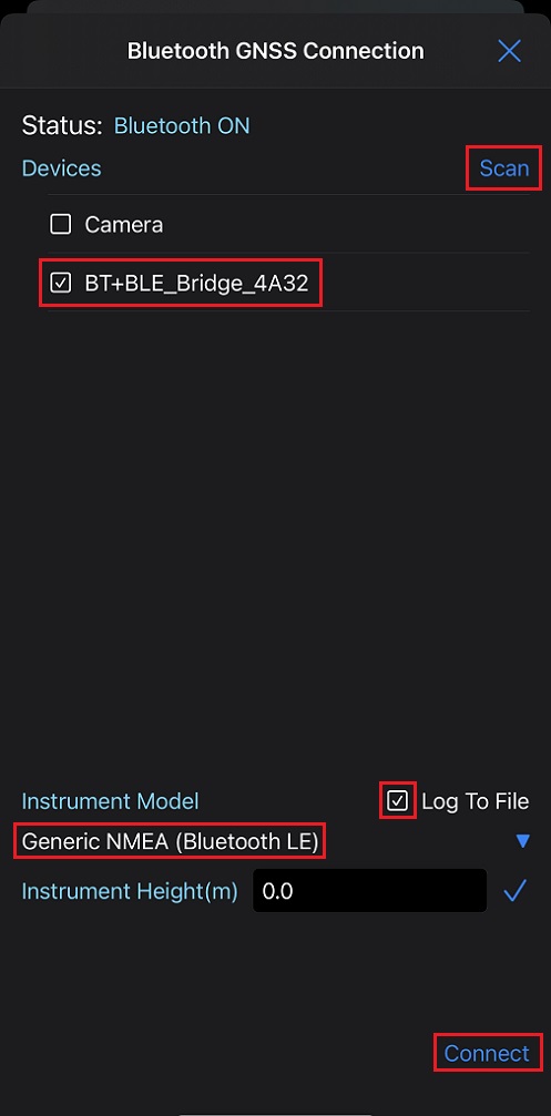 How to connect simpleRTK series receiver to iOS smartphone or tablet via Bluetoothstep6