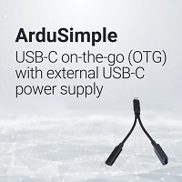 USB-C on-the-go (OTG) with external USB-C power supply