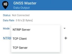 GNSS Master sortie de données