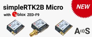 New product simpleRTK2B Micro with ZED-F9