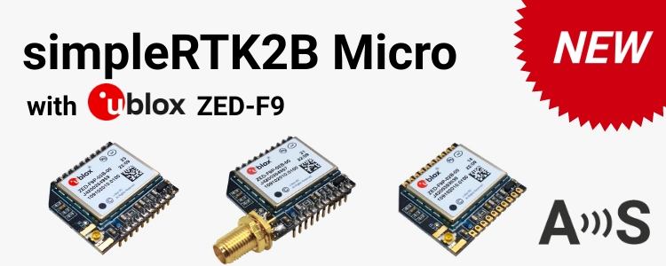 Neues Produkt simpleRTK2B Micro mit ZED-F9