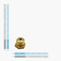 Thread adapter for survey GNSS Multiband antenna Abmessungen der GNSS-Multiband-Antenne