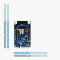 mPCIe Carrier Board for XBee Plugins dimensions