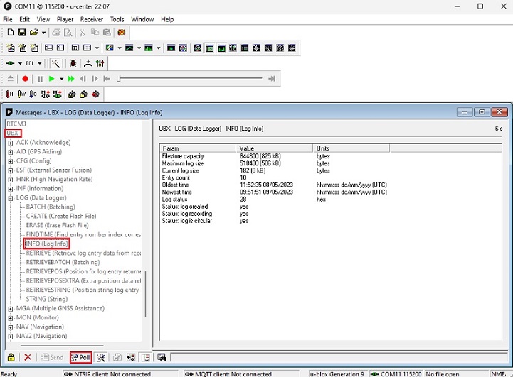 registro de datos básico con simpleRTK2B ZED-F9P memoria integrada step3Nuevo