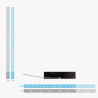 4G flexible antenna dimensions