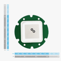 OEM Survey Tripleband GNSS Antenna Dimensiones de la antena GNSS de triple banda