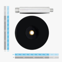 Stand for survey GNSS Multiband antenna dimensions