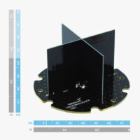 Ultralight Dipole Tripleband GNSS Antenna dimensions