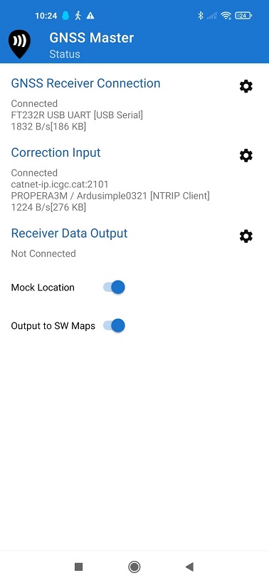 USB on-the-go (OTG) cable for smartphone/tablet connection - ArduSimple