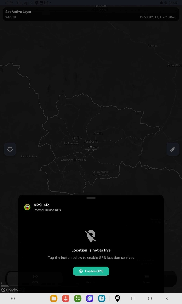 Handleiding voor gebruik ArduSimple RTK Smart Antenne met Mapit GIS Android GPS inschakelen