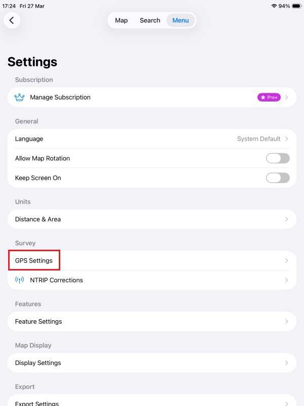 Handleiding voor gebruik ArduSimple RTK Smart Antenne met Mapit GIS iOS GPS-instellingen