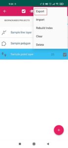 exporta tu survey trabajar desde un dispositivo Android a QIGS y AutoCAD19