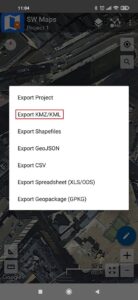 Exportieren Sie Ihre survey Arbeiten Sie vom Android-Gerät mit QIGS und AutoCAD2