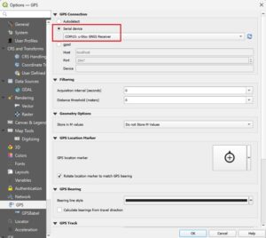 Como conectar ArduSimple producto a QGIS para posición en tiempo real23