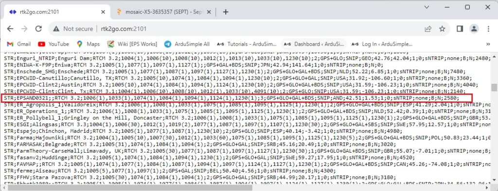 compartir estación base con RTK2go a través de 3bshield