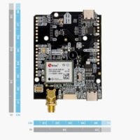 dimensions simpleRTK4 Optimum u-blox ZED-X20P evaluation board