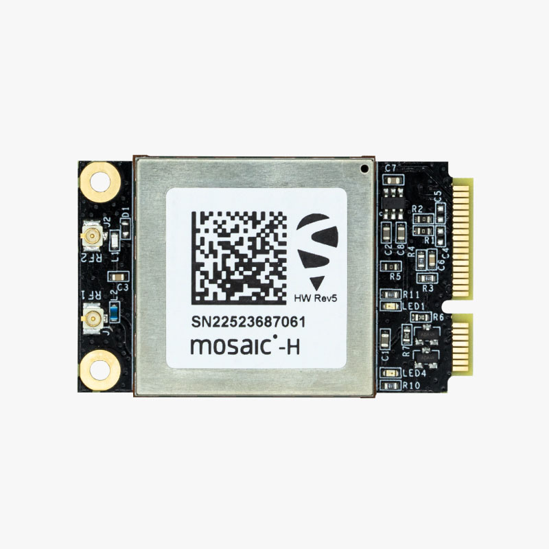 simpleRTK3B mPCIe Septentrio mosaic-H low-cost tripleband GNSS RTK receiver uFl