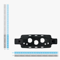 dimensions frontplate snap-in