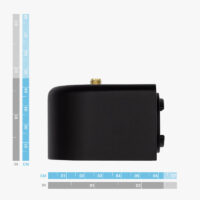 draagbare kunststof koffer met hoge afmetingen