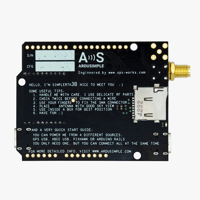 simpleRTK3B Pro (Septentrio mosaic X5) tripleband RTK board