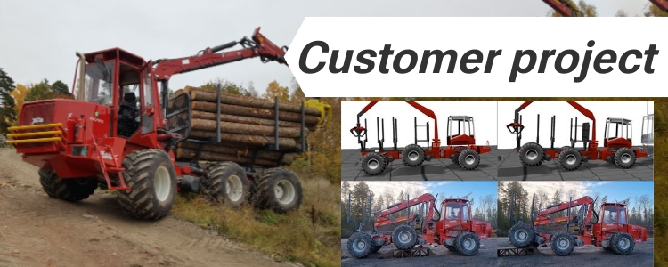 How GNSS RTK help forestry machines drive stable on rough terrain