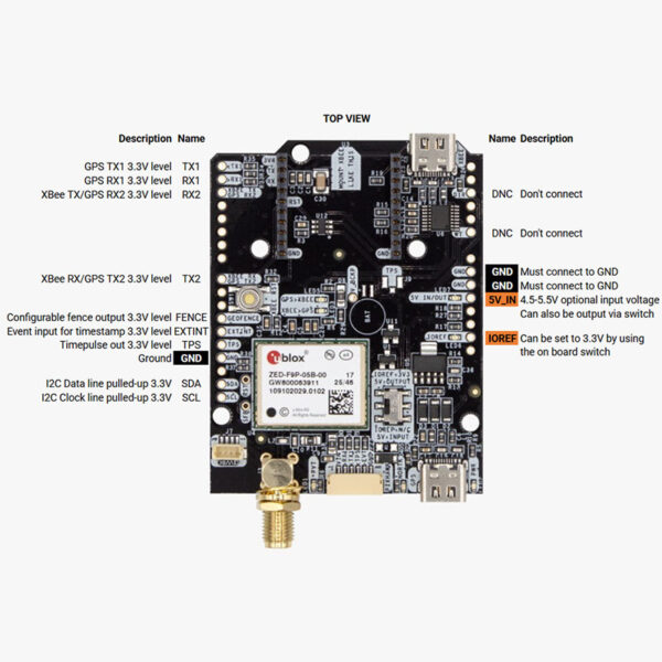 simpleRTK2B eXtra Long Range Kit (ZED-F9P Evaluation kit)