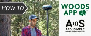 Manual to use u-blox zed-f9p RTK Smart Antenna with WoodsApp cover