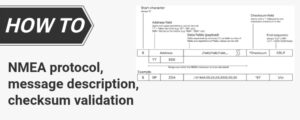 NMEA protocol and message description