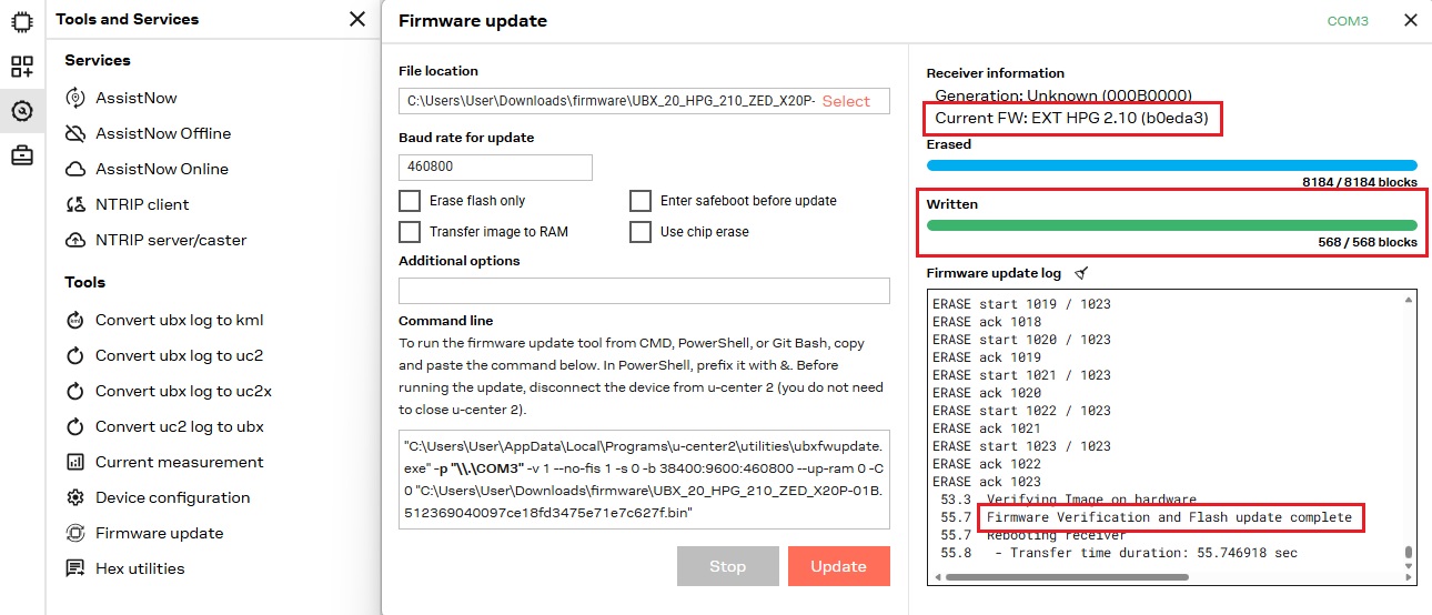 How to configure u-blox ZED-X20P tripleband RTK receiver - ArduSimple