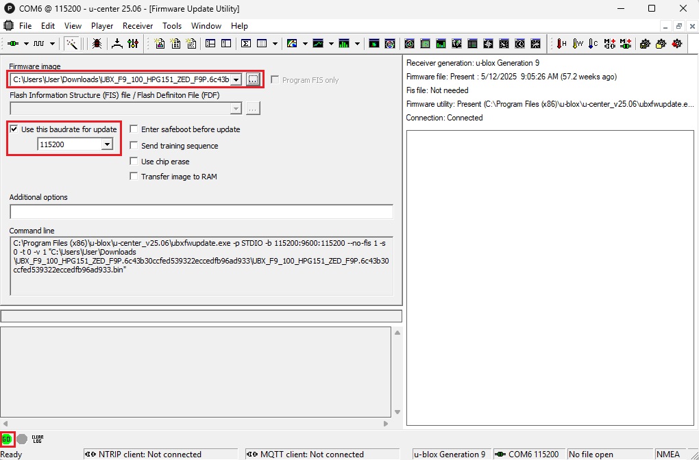 How to configure u-blox ZED-F9P - ArduSimple