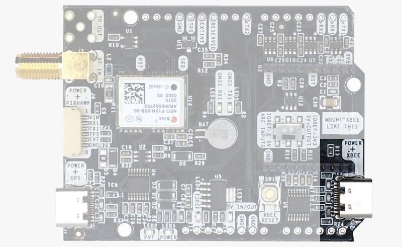 manuál simpleGNSS Pro USB xbee